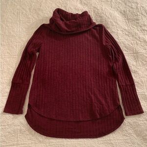 Sweet Tea’s By Pink Rose Marled Pink Turtle Neck Long Sleeve Sweater Size L